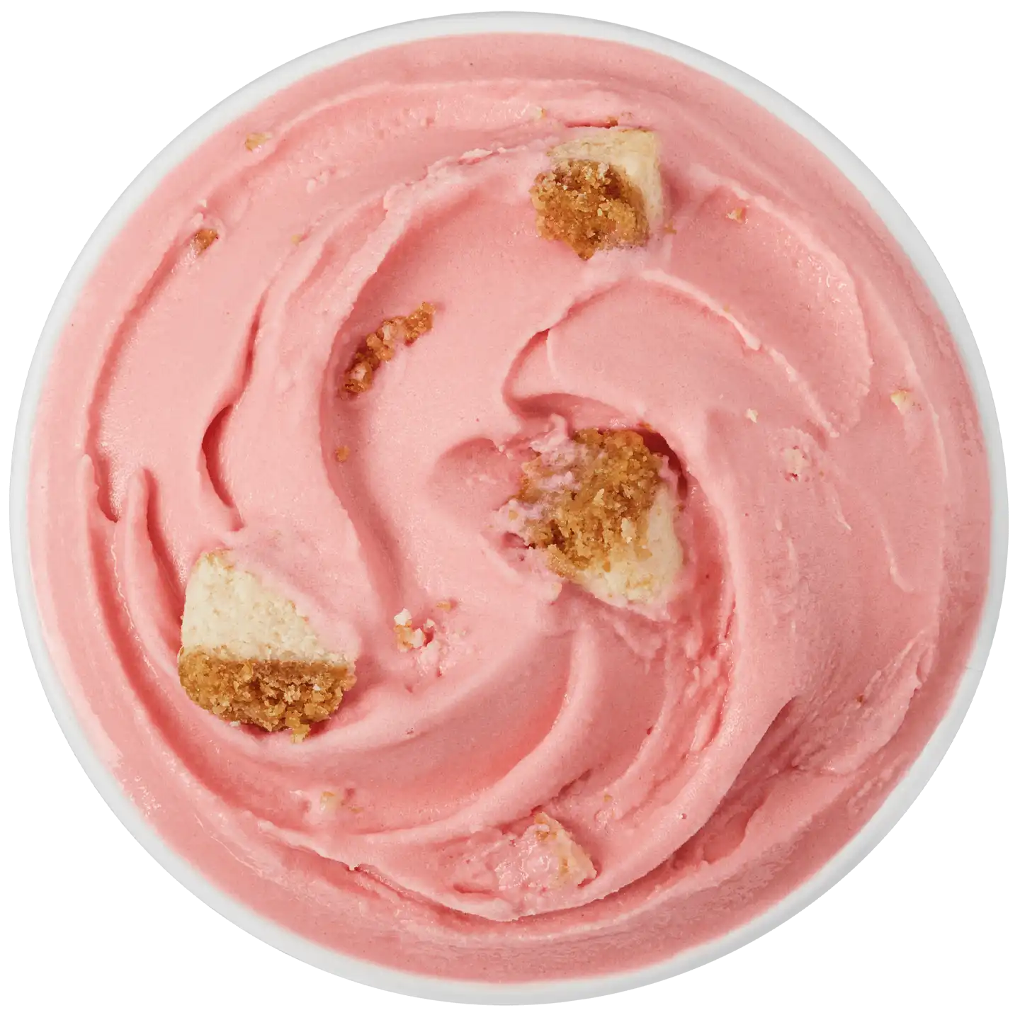 Cereza Negra Pay de Queso Blizzard de DQ con cuchara roja.
